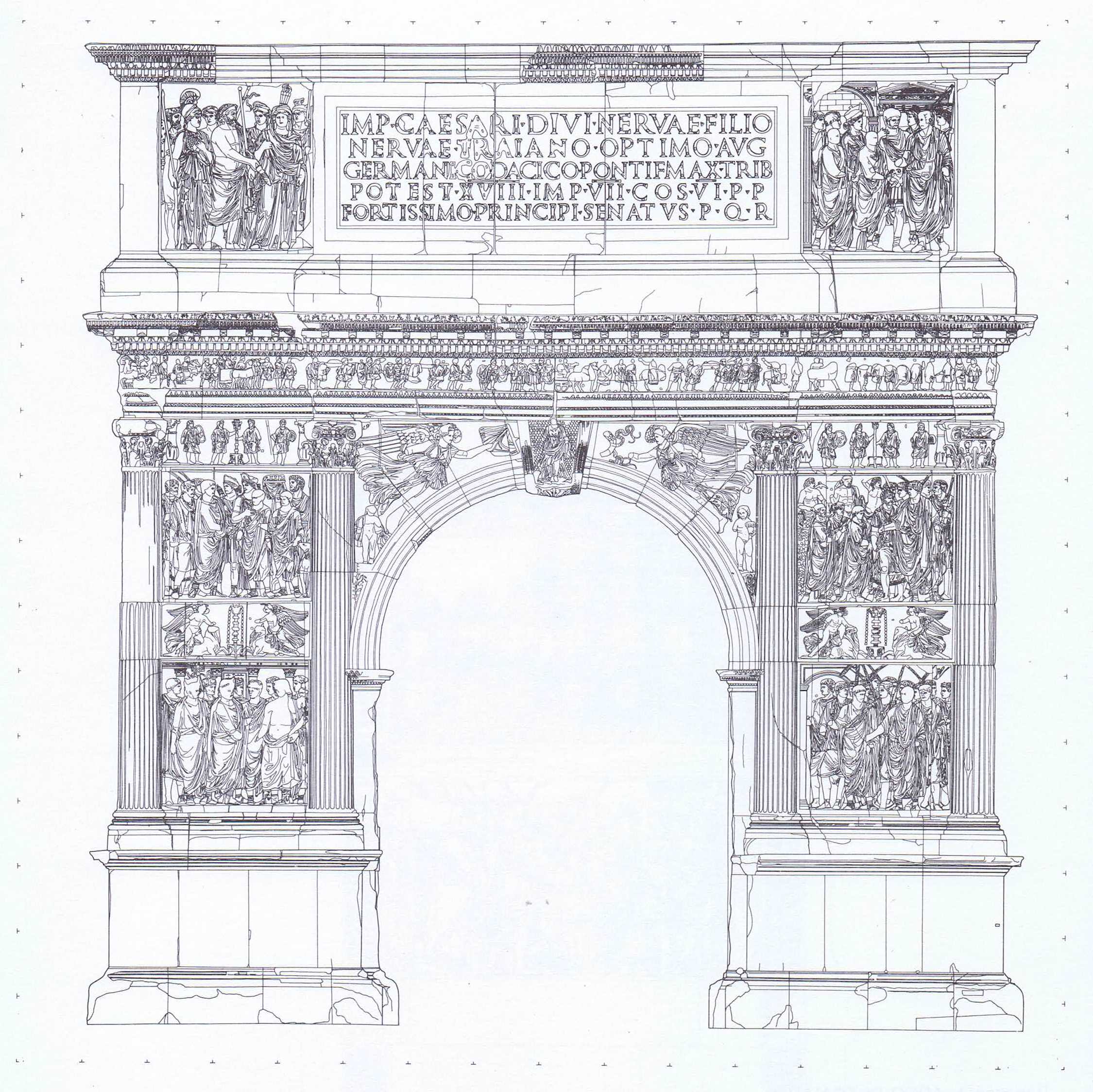 Benevento – Arco di Traiano – prospetto